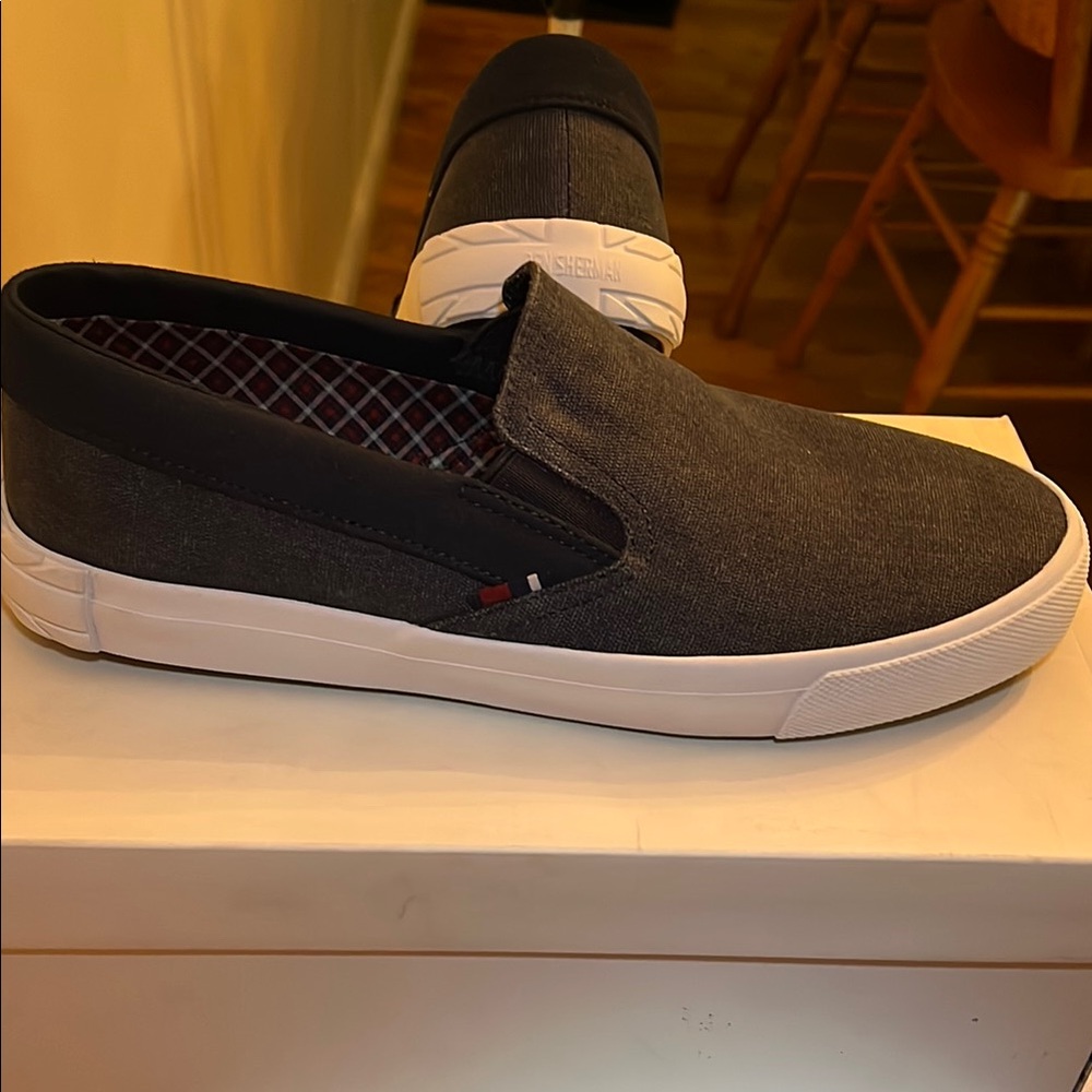 NIB Ben Sherman Men's Navy Percy Slip-On Loafers - Picture 5 of 9
